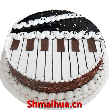 钢琴创意蛋糕